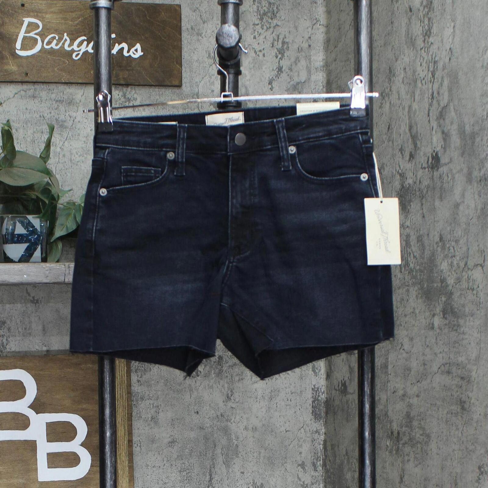 Designer NWT Universal Thread Rise Midi Denim Shorts Midnight Blue 2 Size 26" / US 2 / IT 38 - 1 Thumbnail