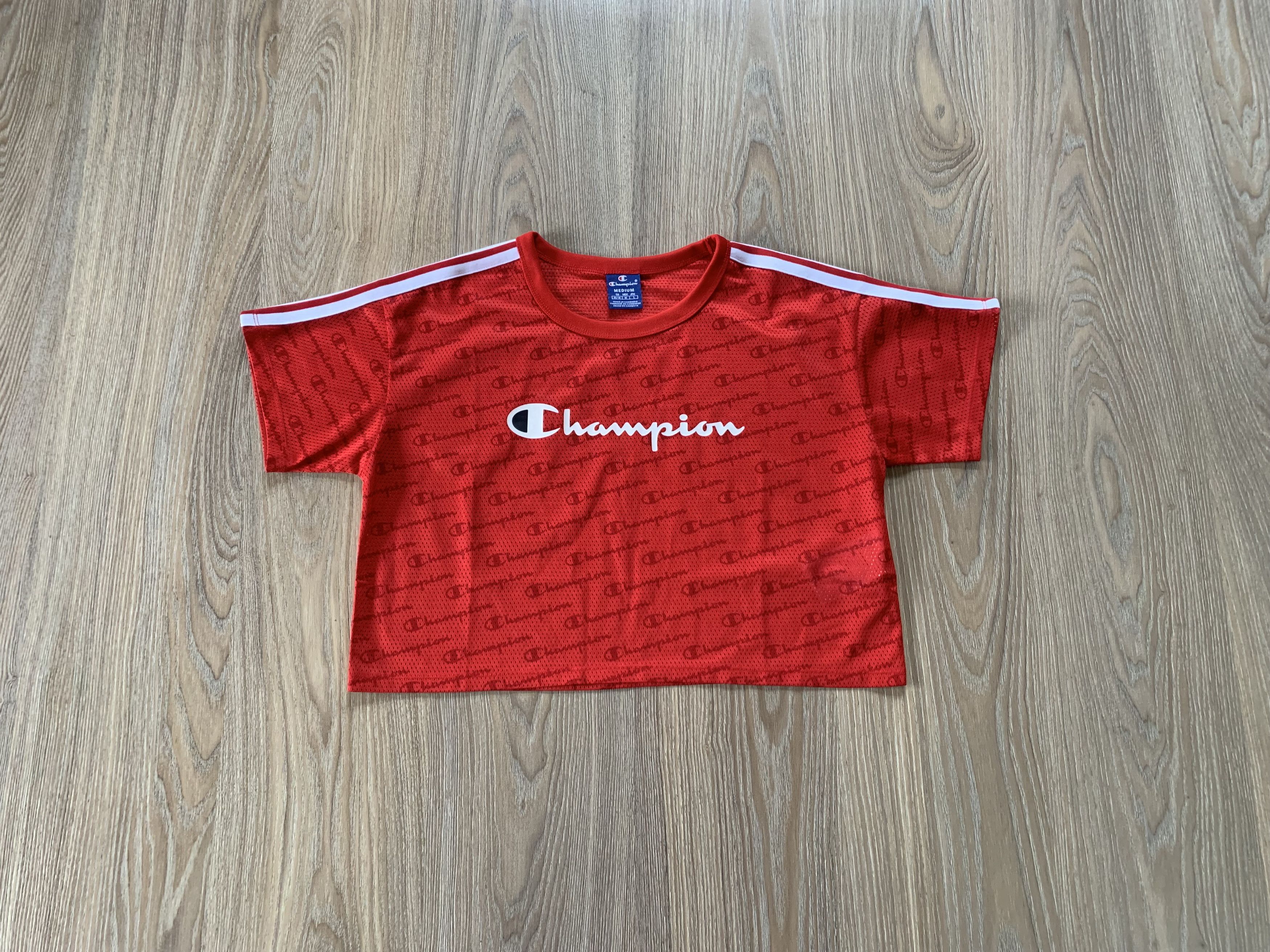 Champion × Vintage Champion Womens Mesh Crop Top Size M / US 6-8 / IT 42-44 - 1 Thumbnail