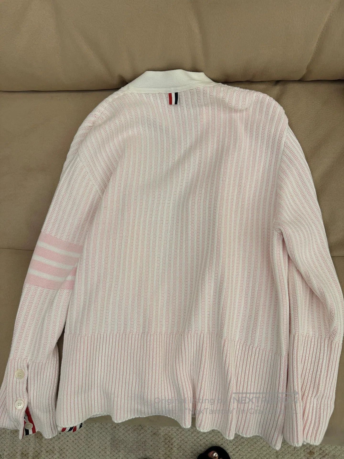 Thom Browne ThomBrowne Pink Oversized Knit Cardigan. Size US M / EU 48-50 / 2 - 4 Thumbnail