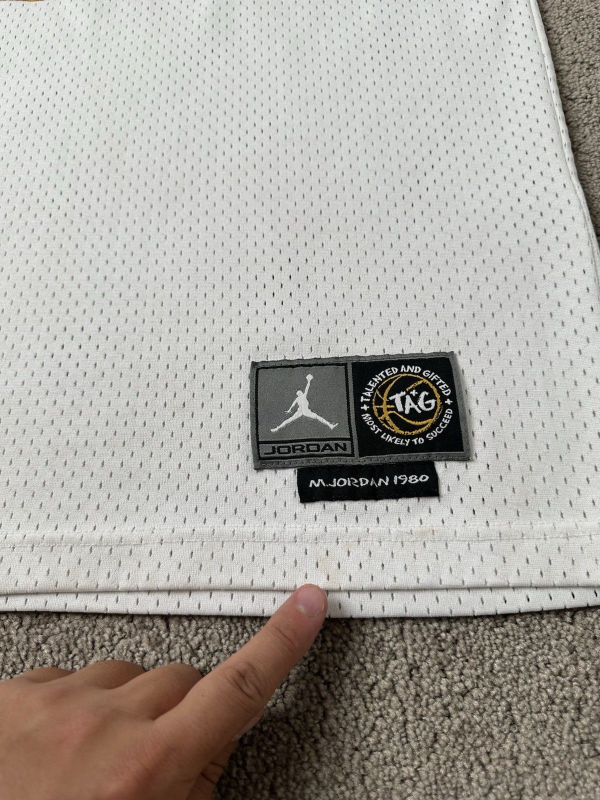 NBA Mens Jersey 90s Michael Jordan High School Nike Laney Sz 3XL Size US XXL / EU 58 / 5 - 9 Thumbnail
