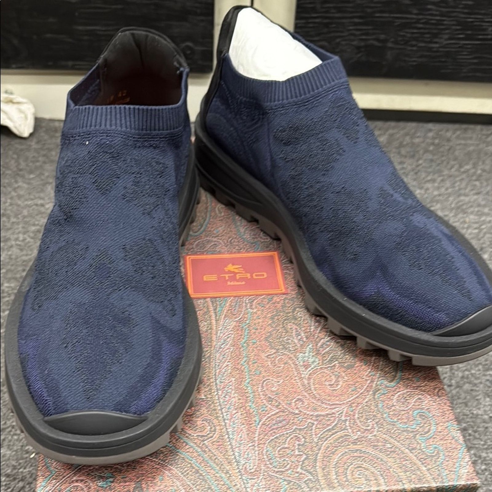 Etro NWT Etro Men's Blue Slip-On Shoes Size 42 US 8.5 Size US 8.5 / EU 41-42 - 1 Thumbnail
