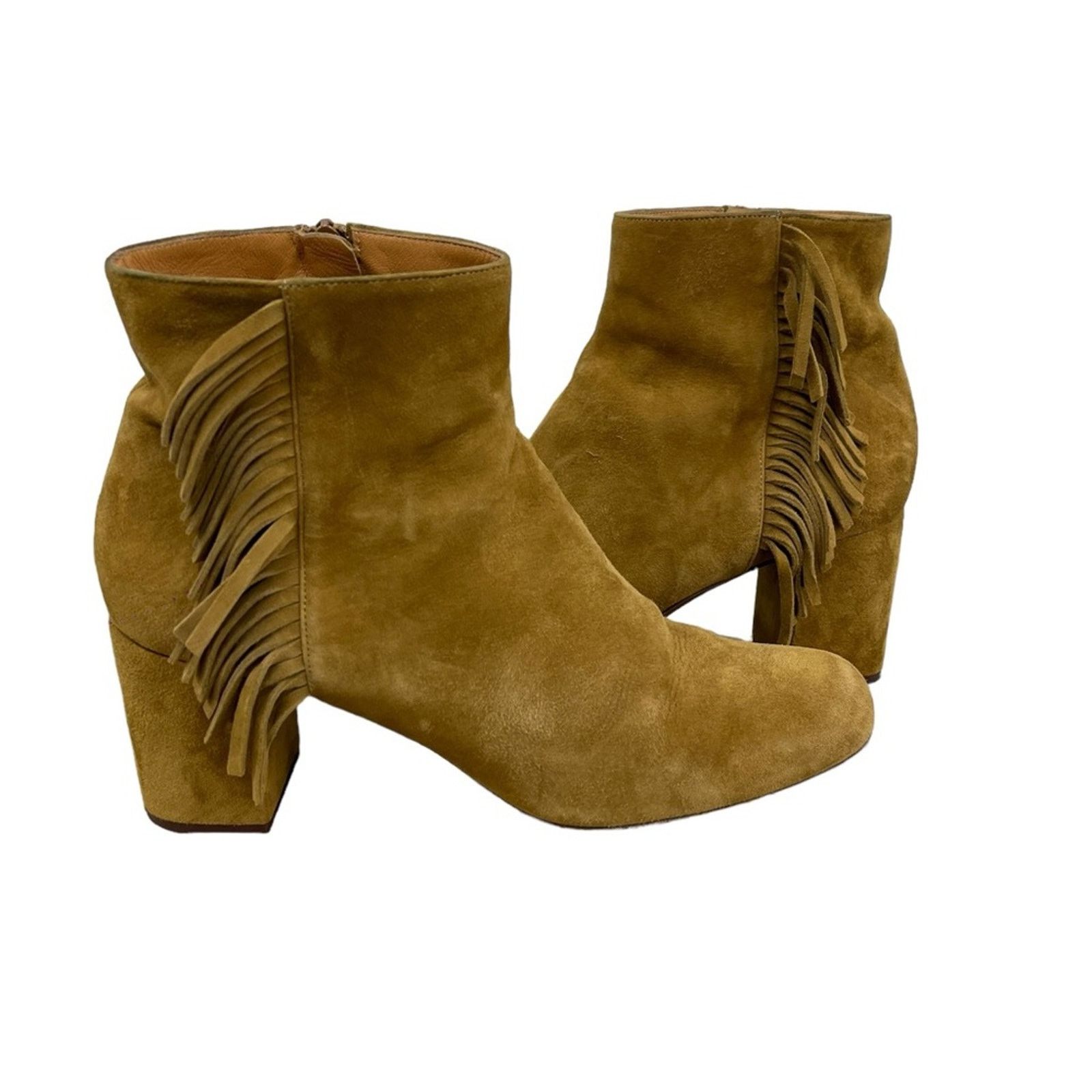 Yves Saint Laurent SAINT LAURENT Tan Suede 70 BABIES Fringe Boho Fall Size: 41 Size US 11 / IT 41 - 7 Thumbnail
