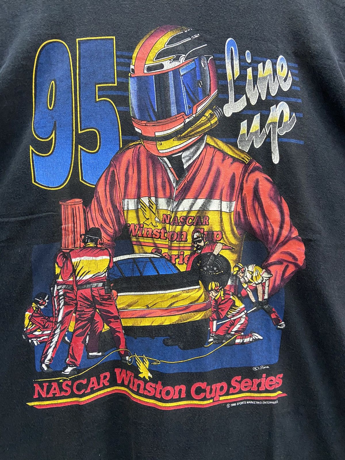 NASCAR VINTAGE WINSTON CUP SERIES 1998 NASCAR LINE UP TEE SHIRT Size US XL / EU 56 / 4 - 3 Thumbnail