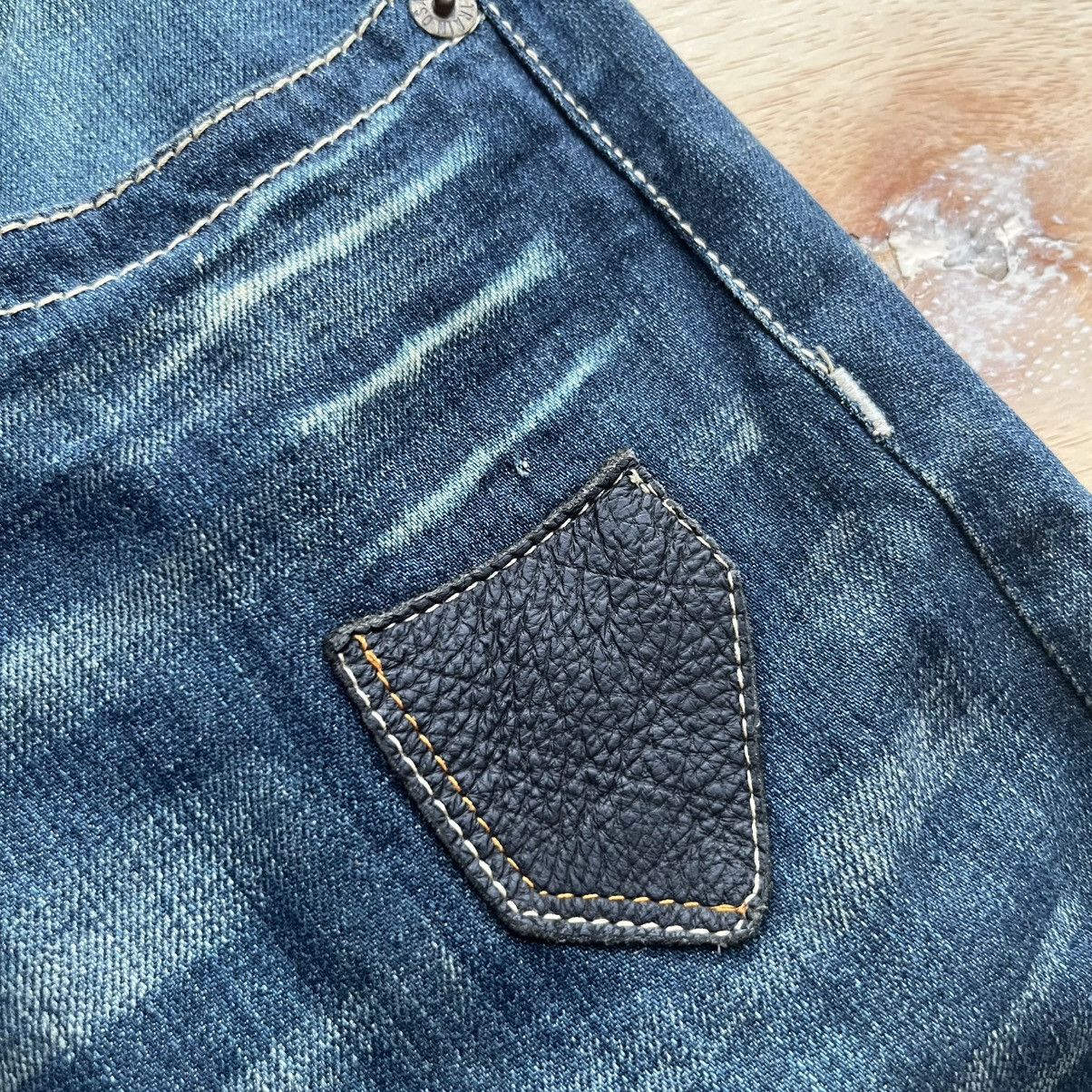 Japanese Brand OSAKA BIG TRAIN DISTRESSED REG FIT LIKE 14th ADDICTION Size US 30 / EU 46 - 14 Thumbnail