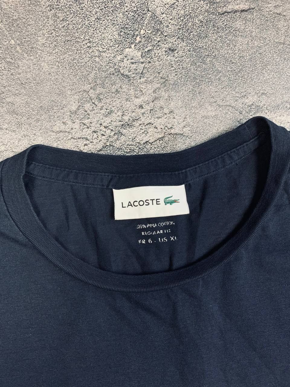 Lacoste Lacoste Men's Navy Blue Cotton Short Sleeve T-Shirt Size US XL / EU 56 / 4 - 7 Thumbnail