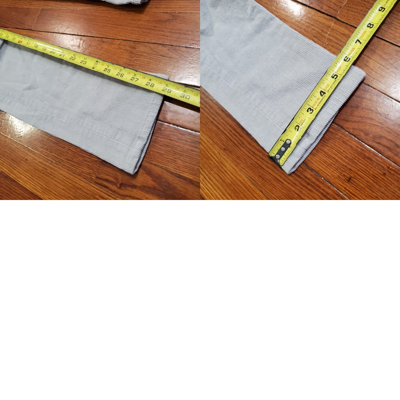 Helmut Lang Helmut Lang Pants Womens 27 Gray Corduroy Skinny Jeggings Stretch Made USA Size 27" / US 4 / IT 40 - 10 Thumbnail