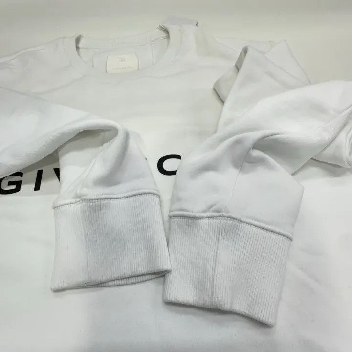 Givenchy Givenchy Givenchy SS23 White Logo Print Sweatshirt -2507 Size US L / EU 52-54 / 3 - 9 Thumbnail