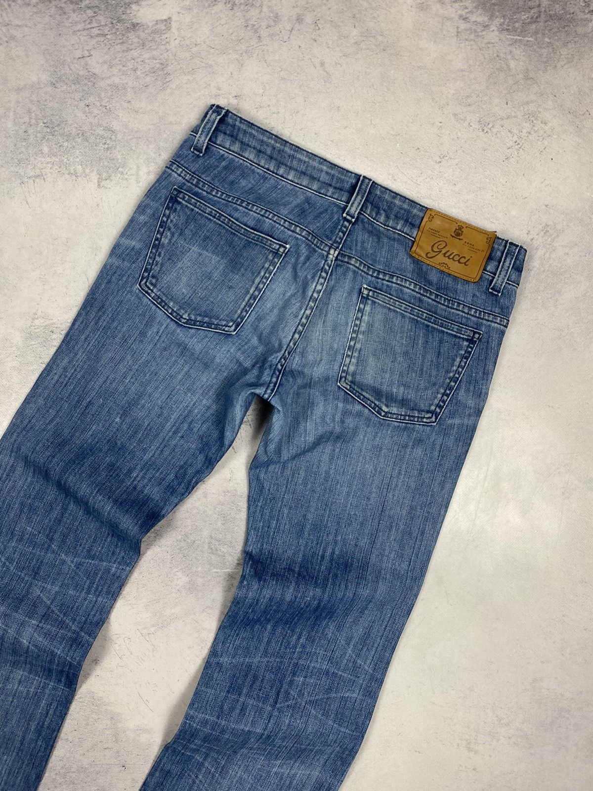 Gucci Gucci Boot Cut Blue Jeans Luxury Italy Designer Women Size 26" / US 2 / IT 38 - 3 Thumbnail
