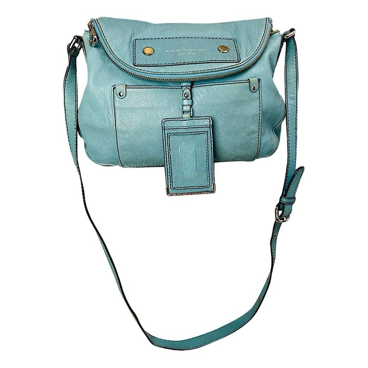 Marc Jacobs Downtown Blue Leather Handbag Size ONE SIZE - 1 Thumbnail