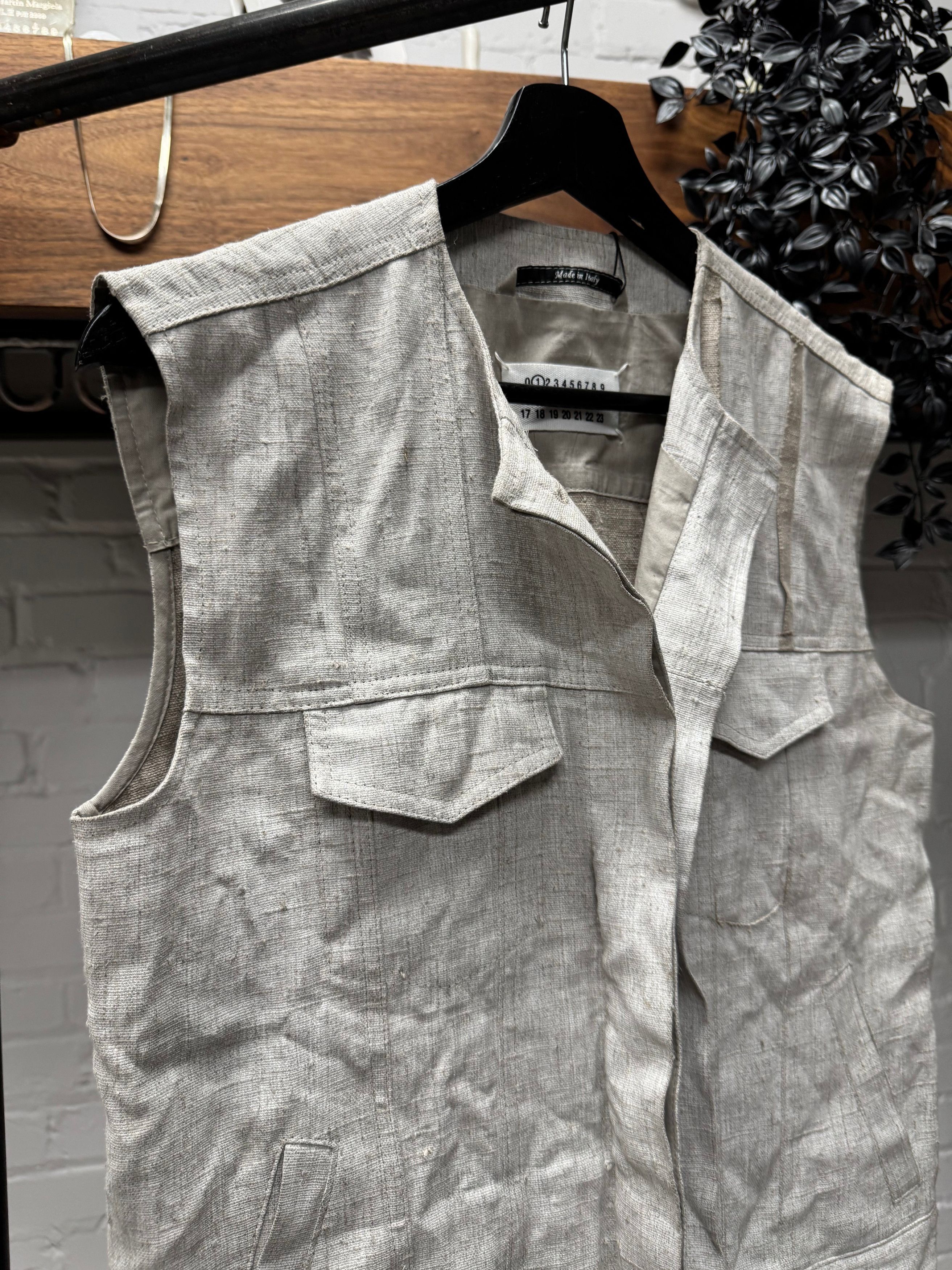 Maison Margiela Maison Margiela ‘Tape Seam’ Unfinished Zip-Up Vest Size US S / EU 44-46 / 1 - 2 Thumbnail