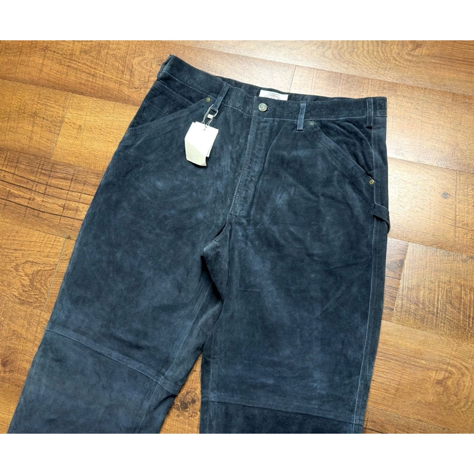 Giorgio Armani VINTAGE Giorgio Armani Milano Suede Carpenter Jeans Pants Men 38X35 Blue Car pen ter Jeans Mens 38x35 Suede Carpenter Armani Milano Jeans Mens Blue Size US 38 / EU 54 - 5 Thumbnail