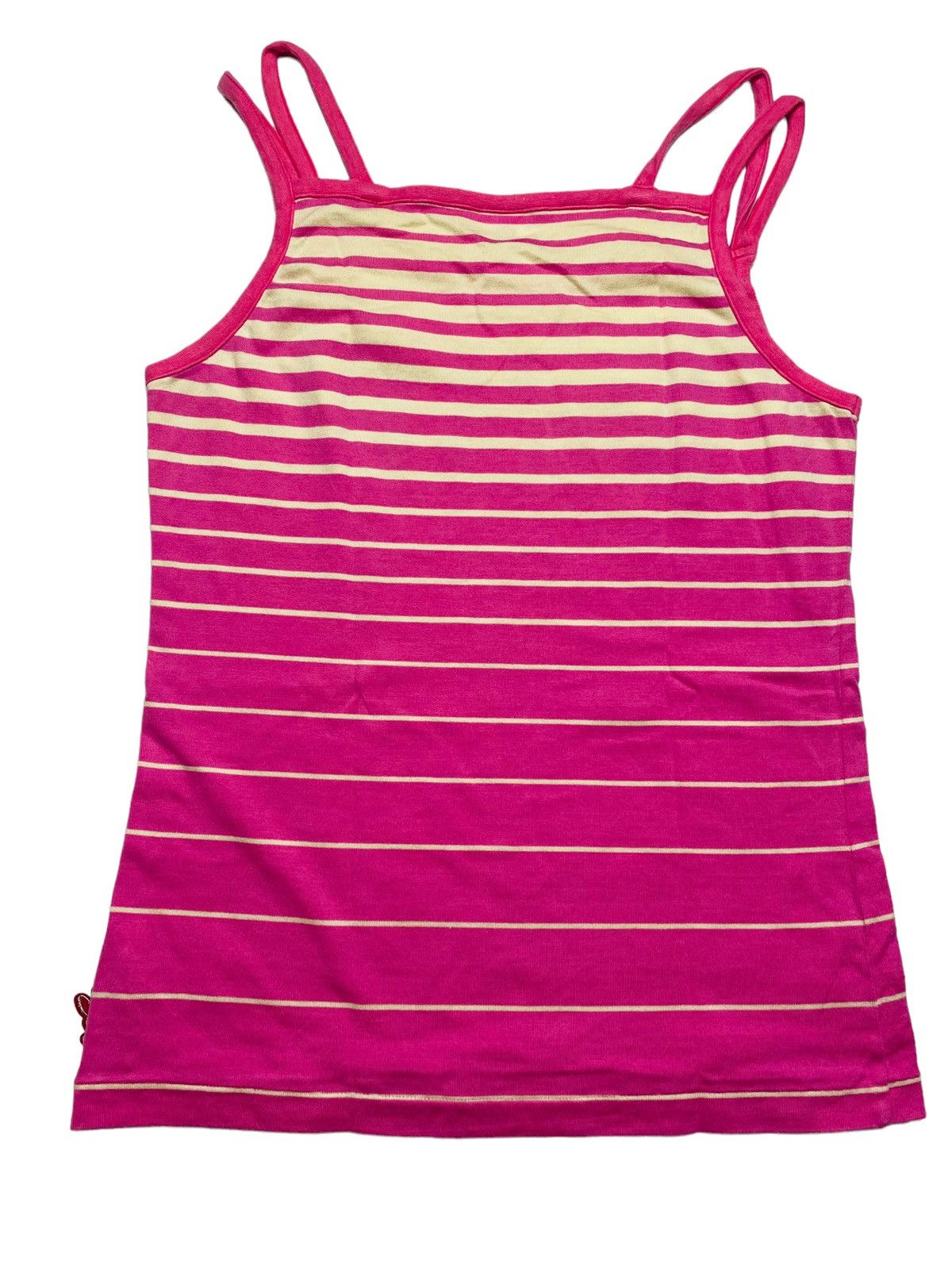 Japanese Brand 2000s Mezzo Piano - Pink Summer Tank Top Size L / US 10 / IT 46 - 2 Thumbnail