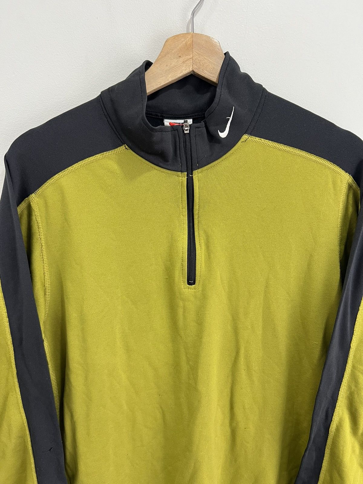 Nike Vintage Nike Quarter Zip Longsleeve Shirt XL swoosh check Size US XL / EU 56 / 4 - 2 Thumbnail