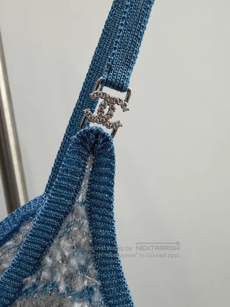 Chanel Chanel Blue diamond buckle suspender vest Size XS / US 0-2 / IT 36-38 - 3 Thumbnail