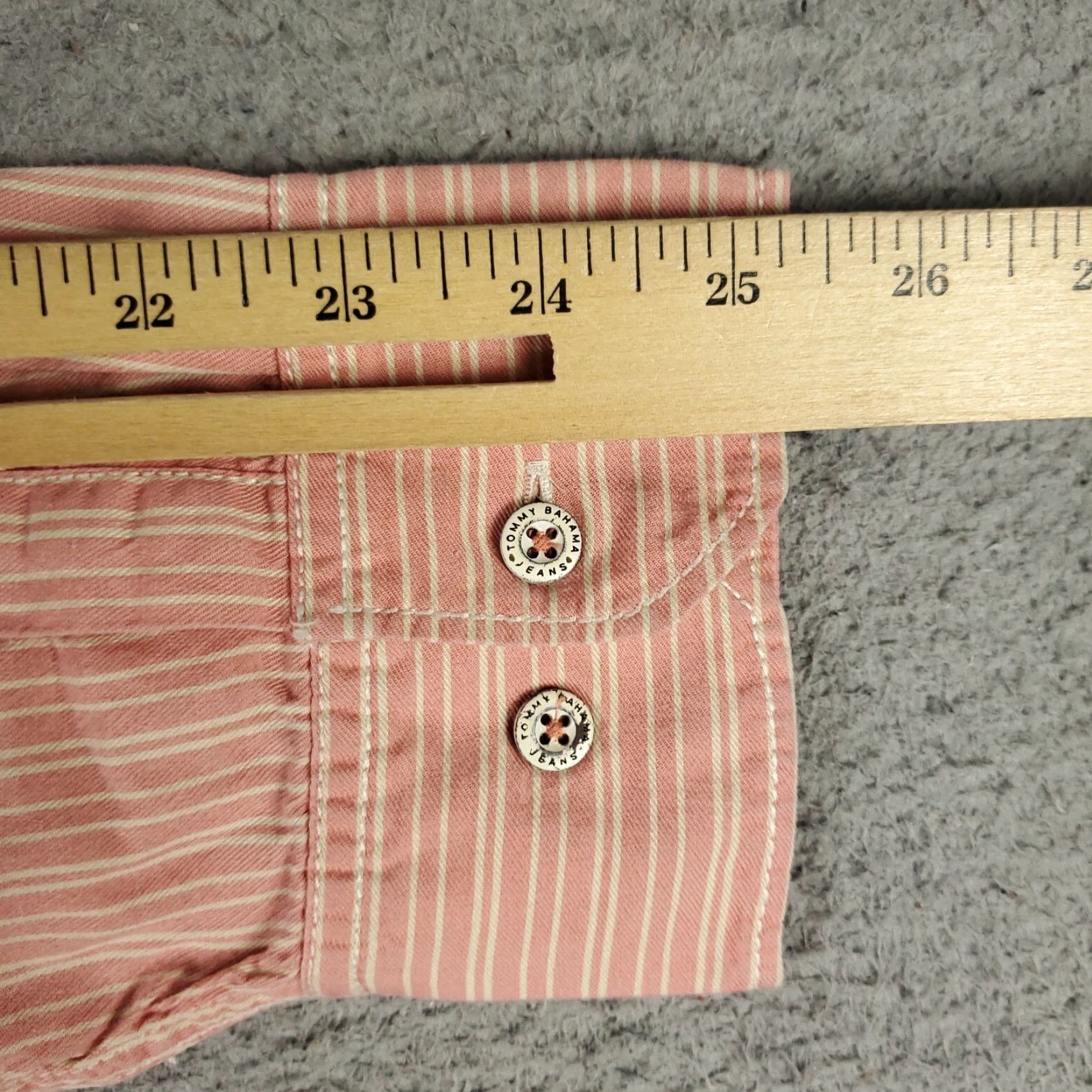 Tommy Bahama Tommy Bahama Button-Up Shirt Mens XL Pink Striped Cotton Long Sleeve Size US XL / EU 56 / 4 - 6 Thumbnail