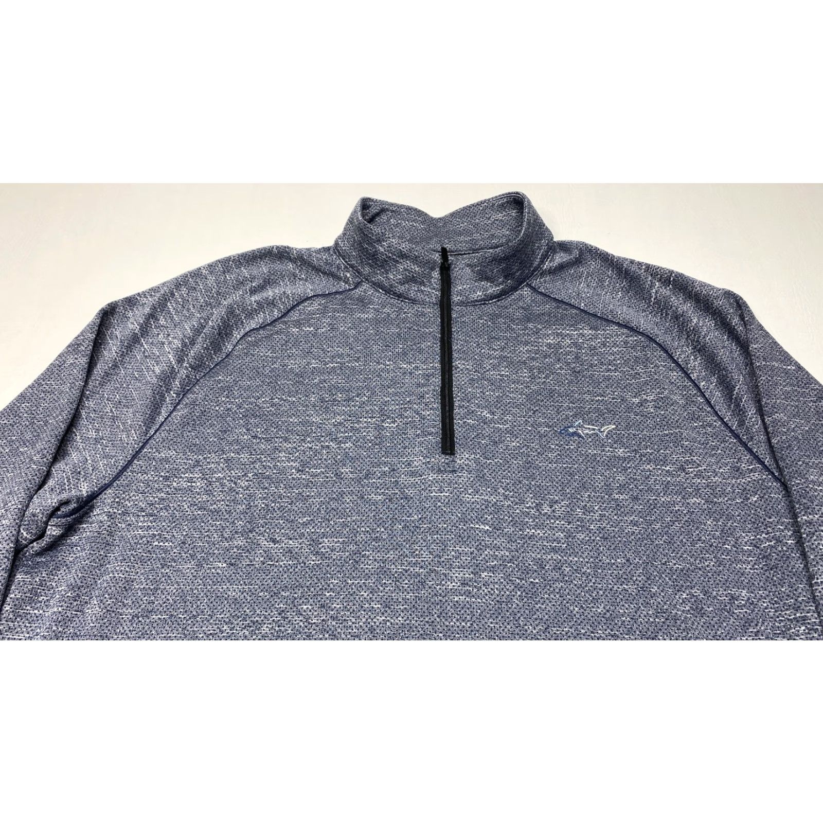 Vintage Greg Norman Mens 2XL 1/4 Zip Sweater Gray Heather Breathable Lined Performance Mock Neck Pullover 1/4 Zip Mens Clothing Size US XXL / EU 58 / 5 - 5 Thumbnail