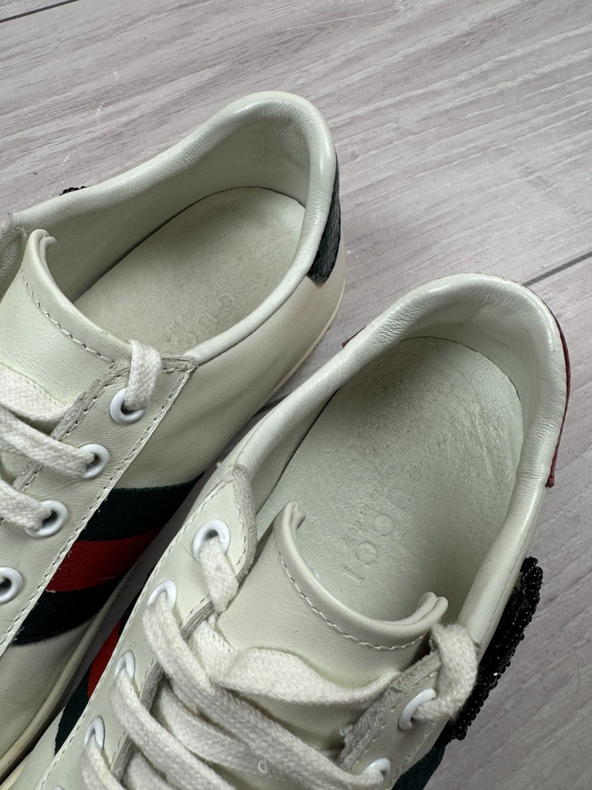 Gucci Gucci Arrow Ace Embroidered Sneakers 37 sz Size US 6.5 / IT 36.5 - 8 Thumbnail