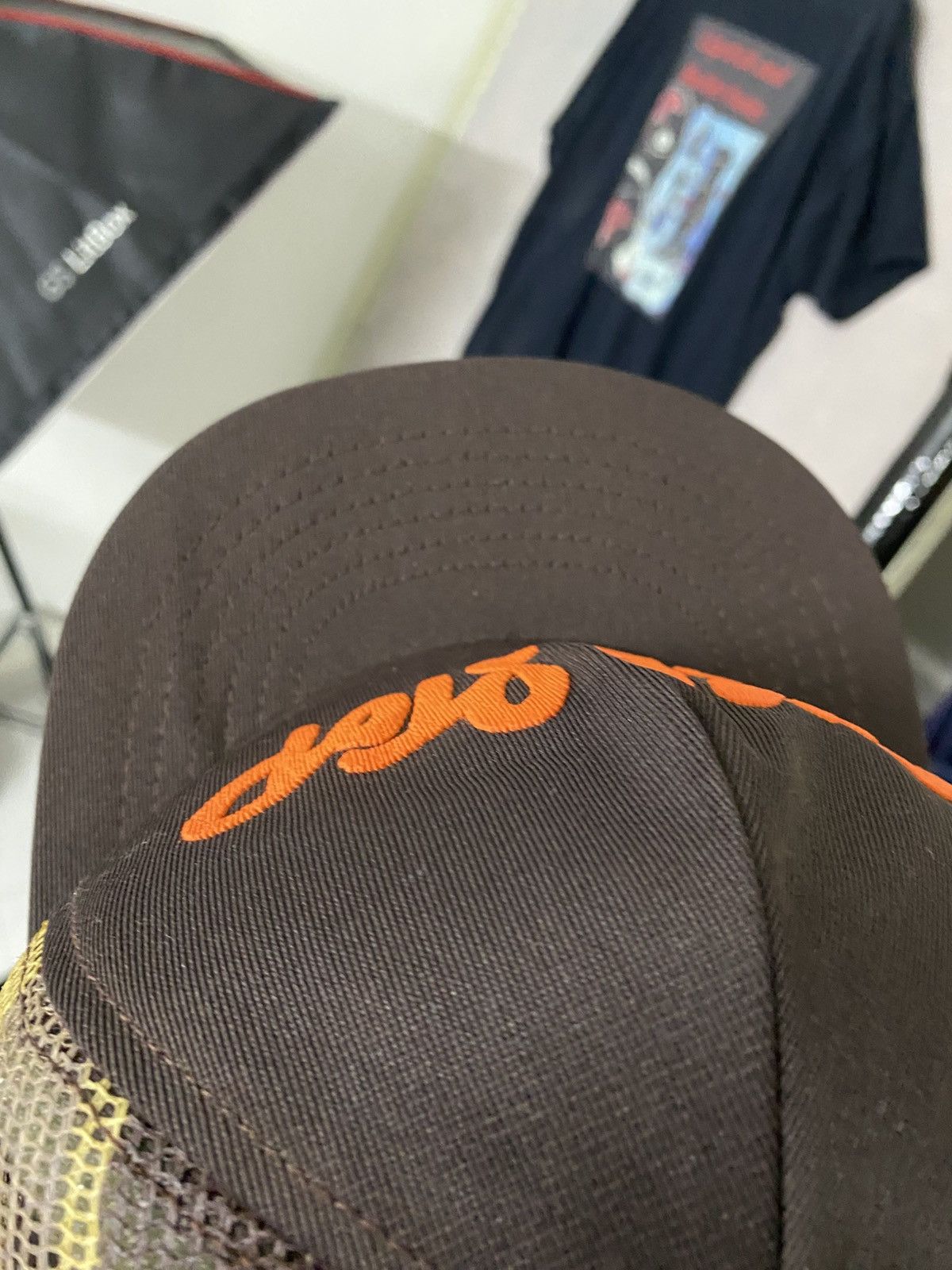 Vintage Beautiful 🔥Vintage 90s Buck stop Trucker Cap Hat Size ONE SIZE - 7 Thumbnail