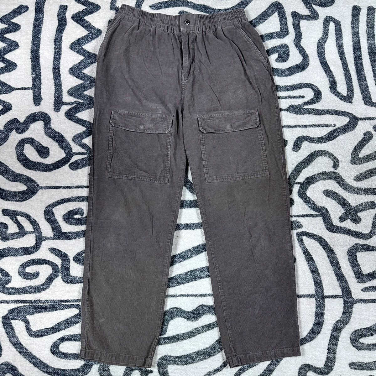 Native Youth Native Youth Grey Corduroy Carbo Pants Size 34 Size US 34 / EU 50 - 1 Thumbnail