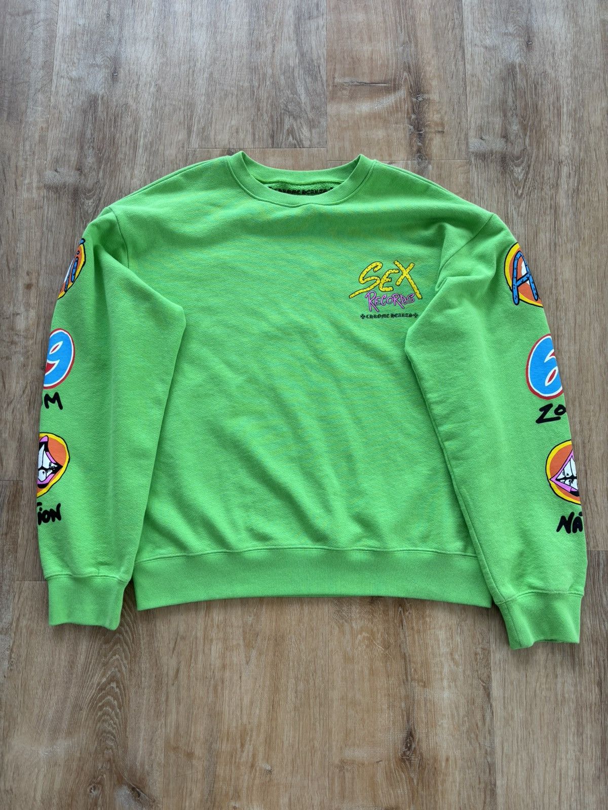 Chrome Hearts Chrome Hearts Matty Boy Sex Records Crewneck size Large Size US L / EU 52-54 / 3 - 1 Thumbnail