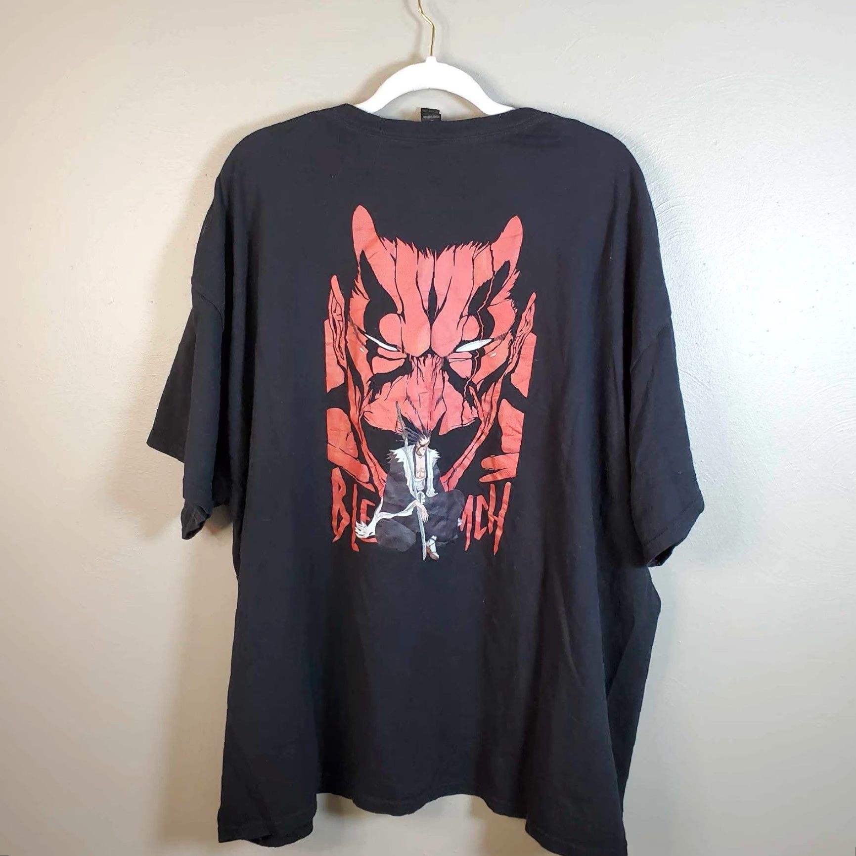 Doublet Bleach T Shirt Mens 3XLT Black Short Sleeve Crew Neck Double Sided Anime 2000s Century Blood War Tagless Cotton Shirt Big & Tall Size US XXL / EU 58 / 5 - 2 Thumbnail