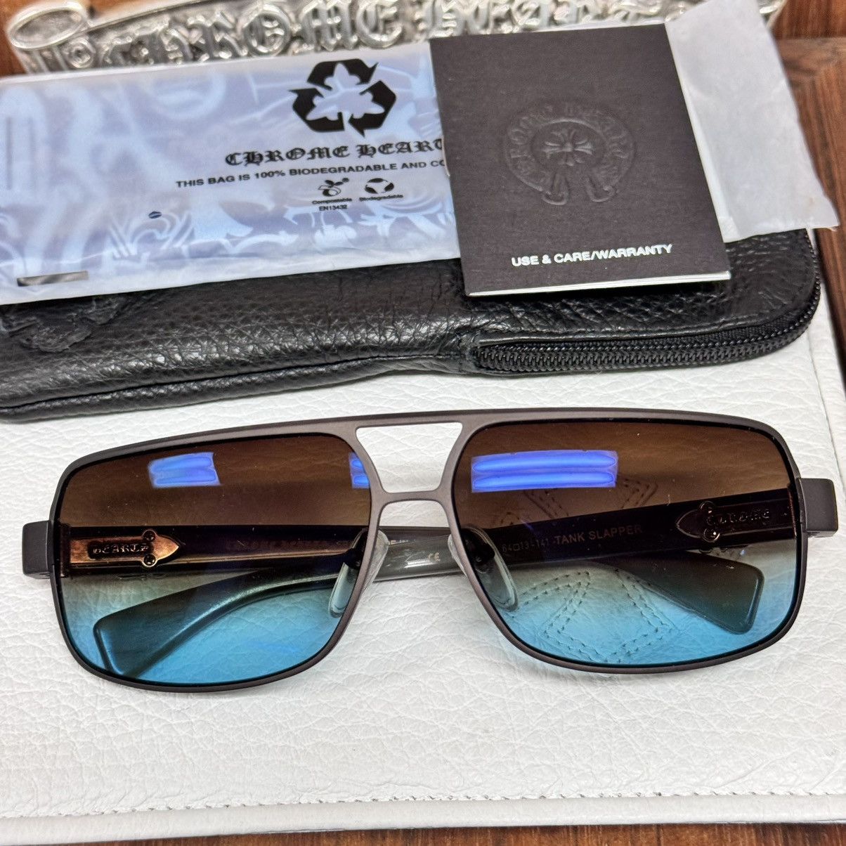 Chrome Hearts Chrome Hearts Tank Slapper 1/1 ‘Murky Waters’ Sunglasses Size ONE SIZE - 9 Thumbnail