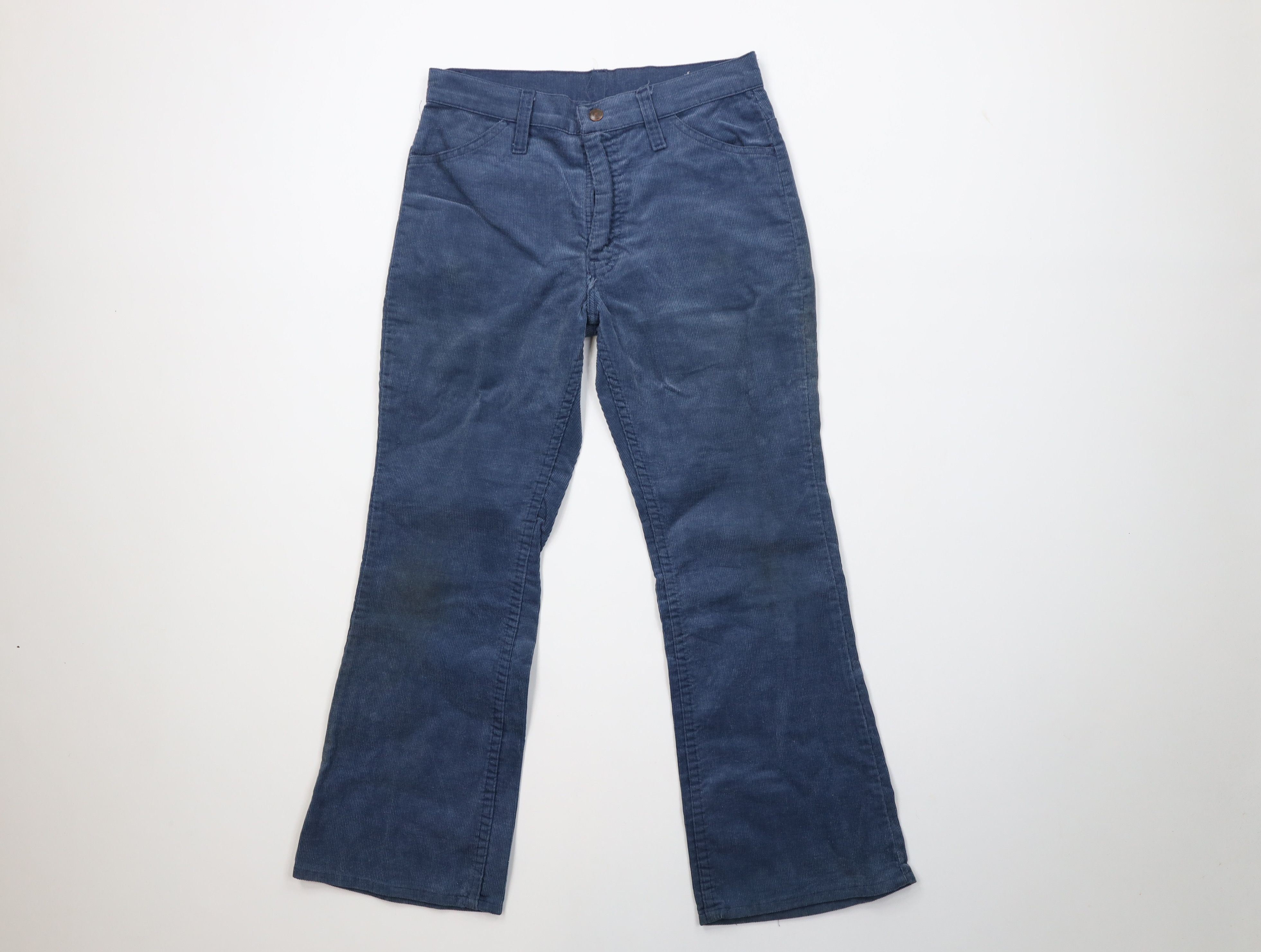Vintage Vintage 70s Streetwear Flared Wide Leg Corduroy Pants USA Size US 29 - 1 Thumbnail