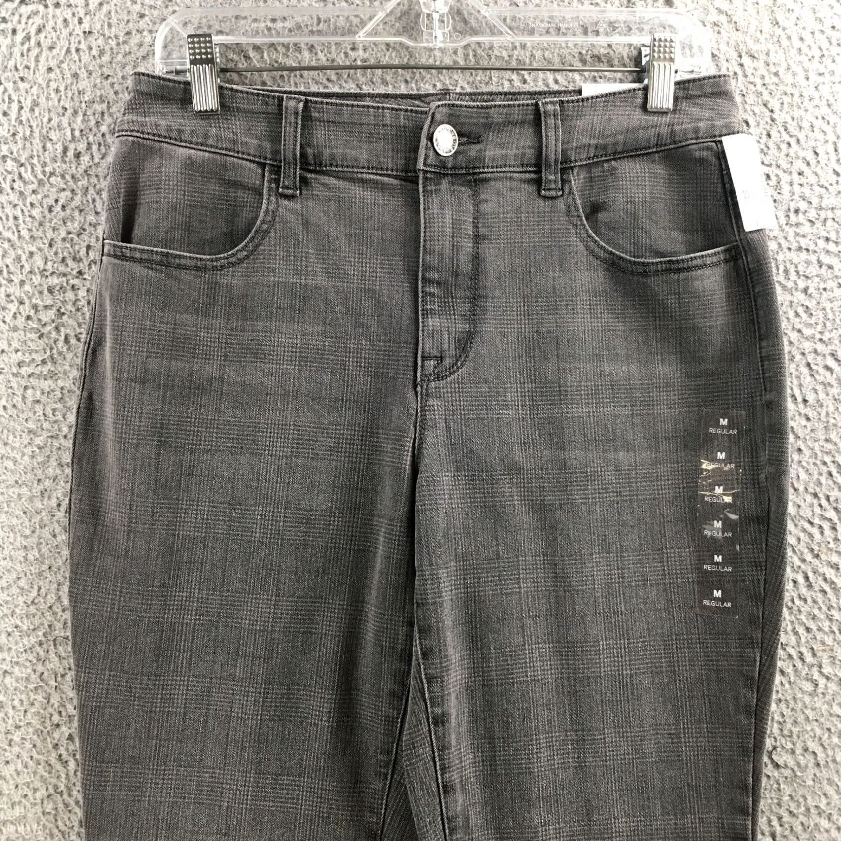 Vintage Maurices Jegging Jeans Womens M Reg Gray Denim High Rise Zip NEW Size 32" / US 10 / IT 46 - 2 Thumbnail