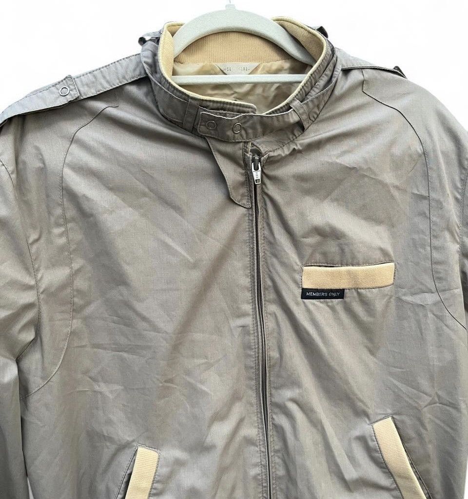 Members Only Vintage Members Only Racer Jacket Tan Beige Size 42 Large Size US L / EU 52-54 / 3 - 6 Thumbnail