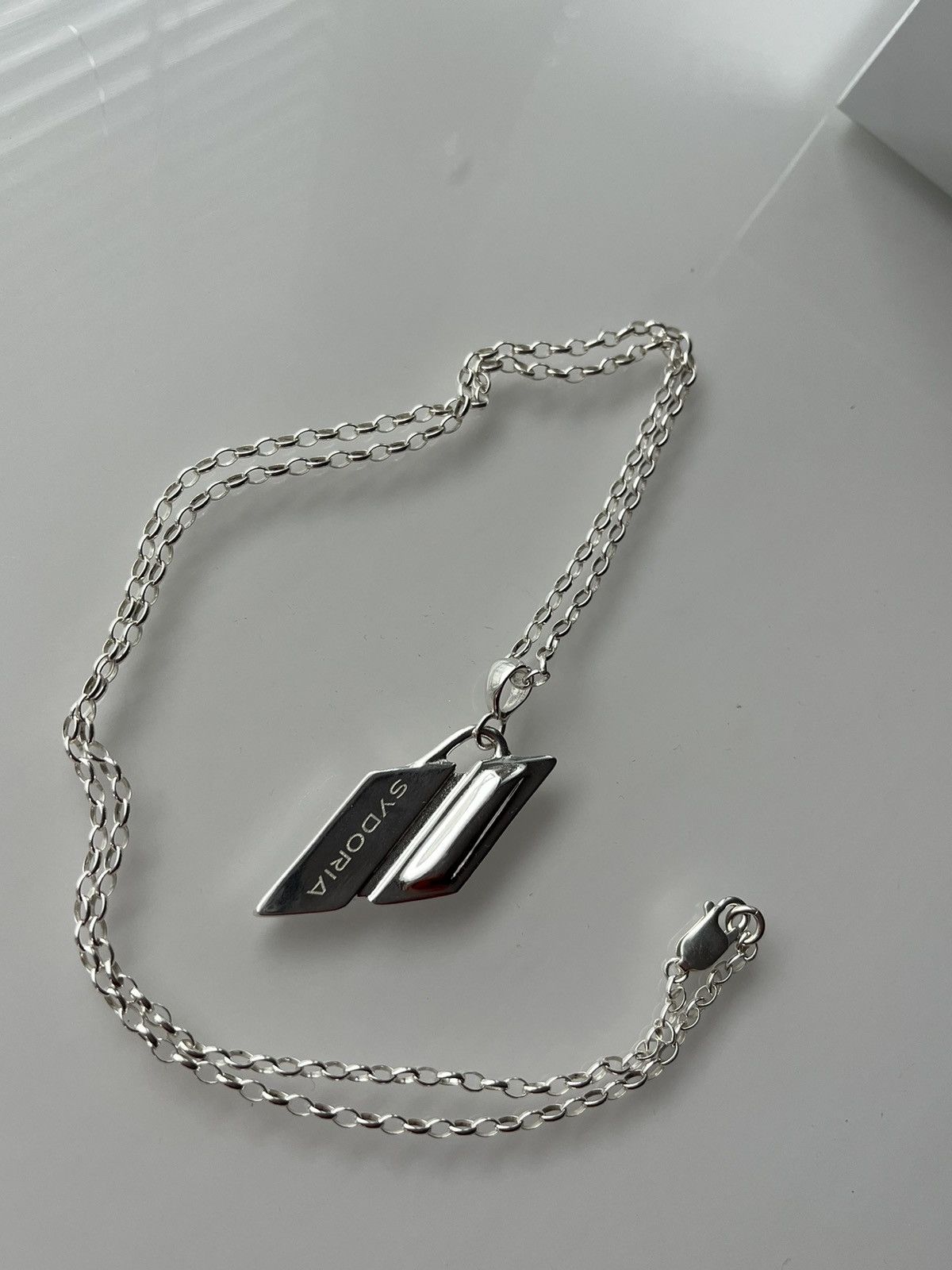 Other SYDORIA METAL BLOCK PENDANT WITH GARNETS Size ONE SIZE - 3 Thumbnail