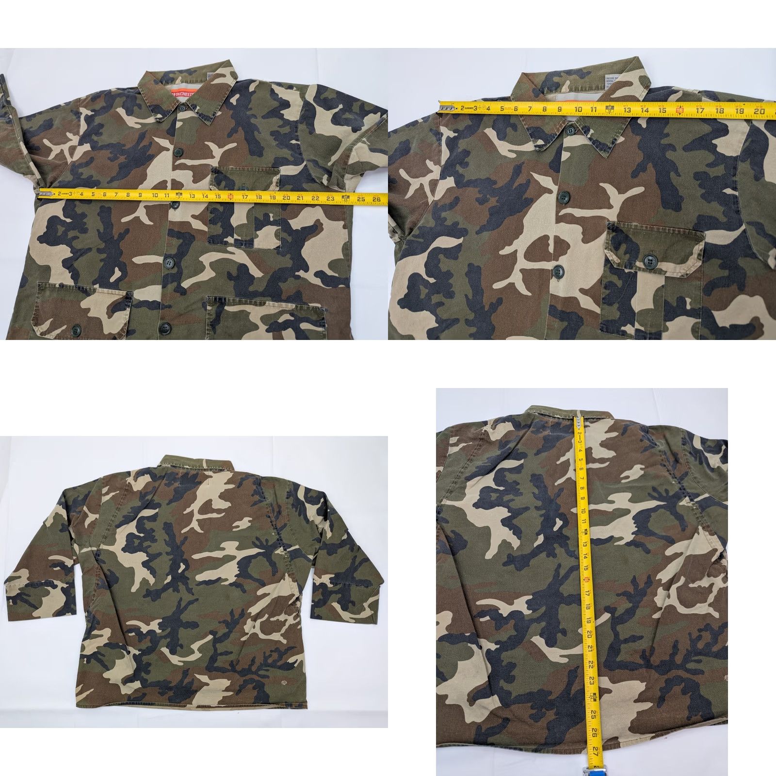 Vintage Vtg Winchester Forest Camo Hunting Shirt Men L Button-Front 3/4 Sleeve Cow Outdoor Size US L / EU 52-54 / 3 - 8 Thumbnail