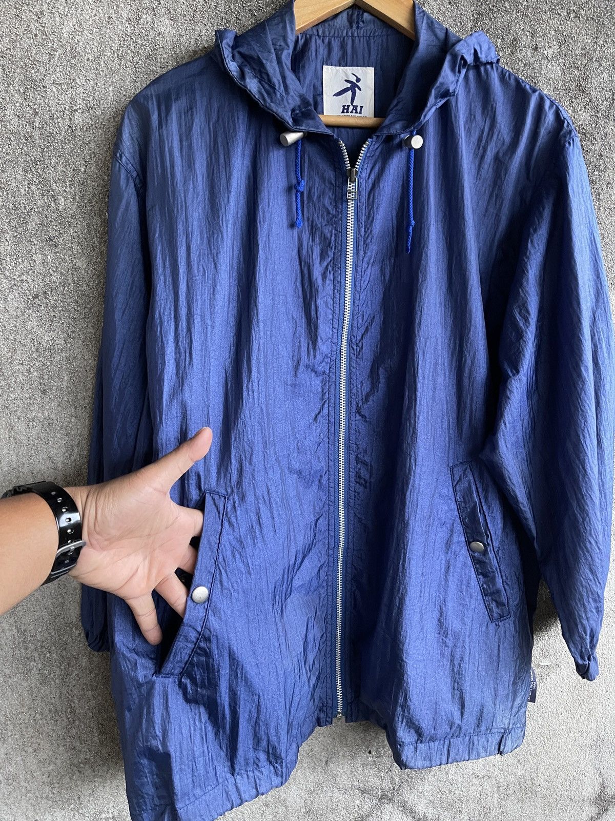 Hai Sporting Gear × Issey Miyake × Vintage Last Drop🔥Vtg Hai Sporting Gear Issey Miyake Light Jacket Size US L / EU 52-54 / 3 - 10 Thumbnail