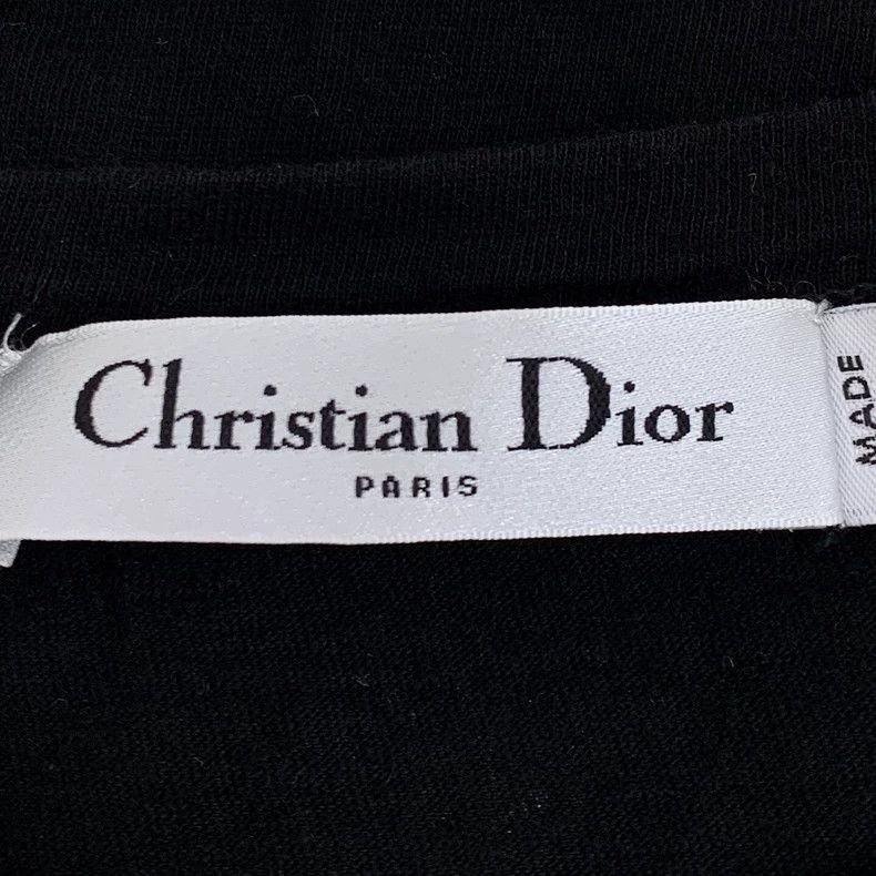 Dior Christian Dior Black Letter Print Tshirt-2506 Size XS / US 0-2 / IT 36-38 - 6 Thumbnail