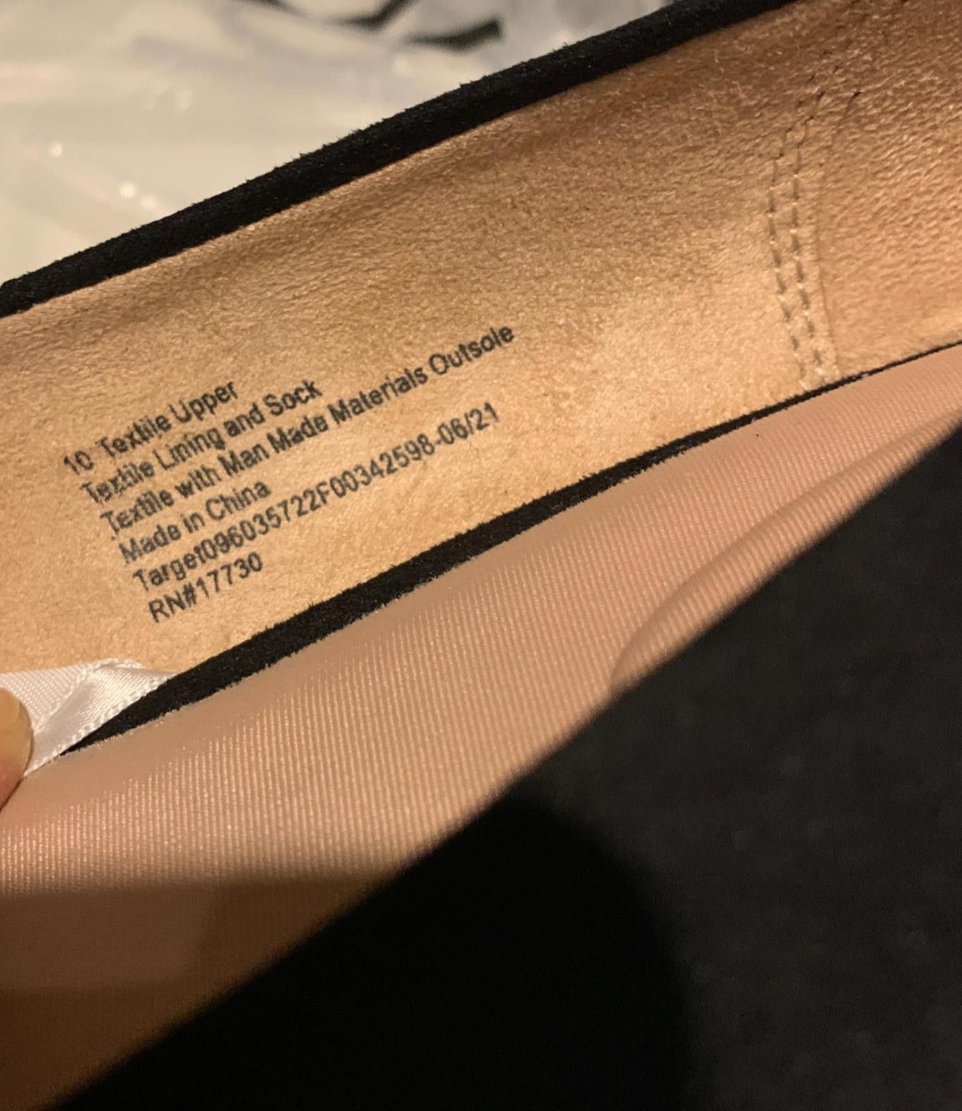 Designer A New Day Dot Black Wedge Heels SZ. 10 Suede (Faux) -(#S607) Size US 10 / IT 40 - 7 Thumbnail