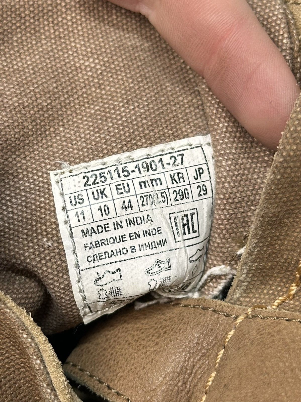 14th Addiction Combat Levi’s brown leather boots vintage Guidi Handmade GOA Size US 11 / EU 44 - 14 Thumbnail