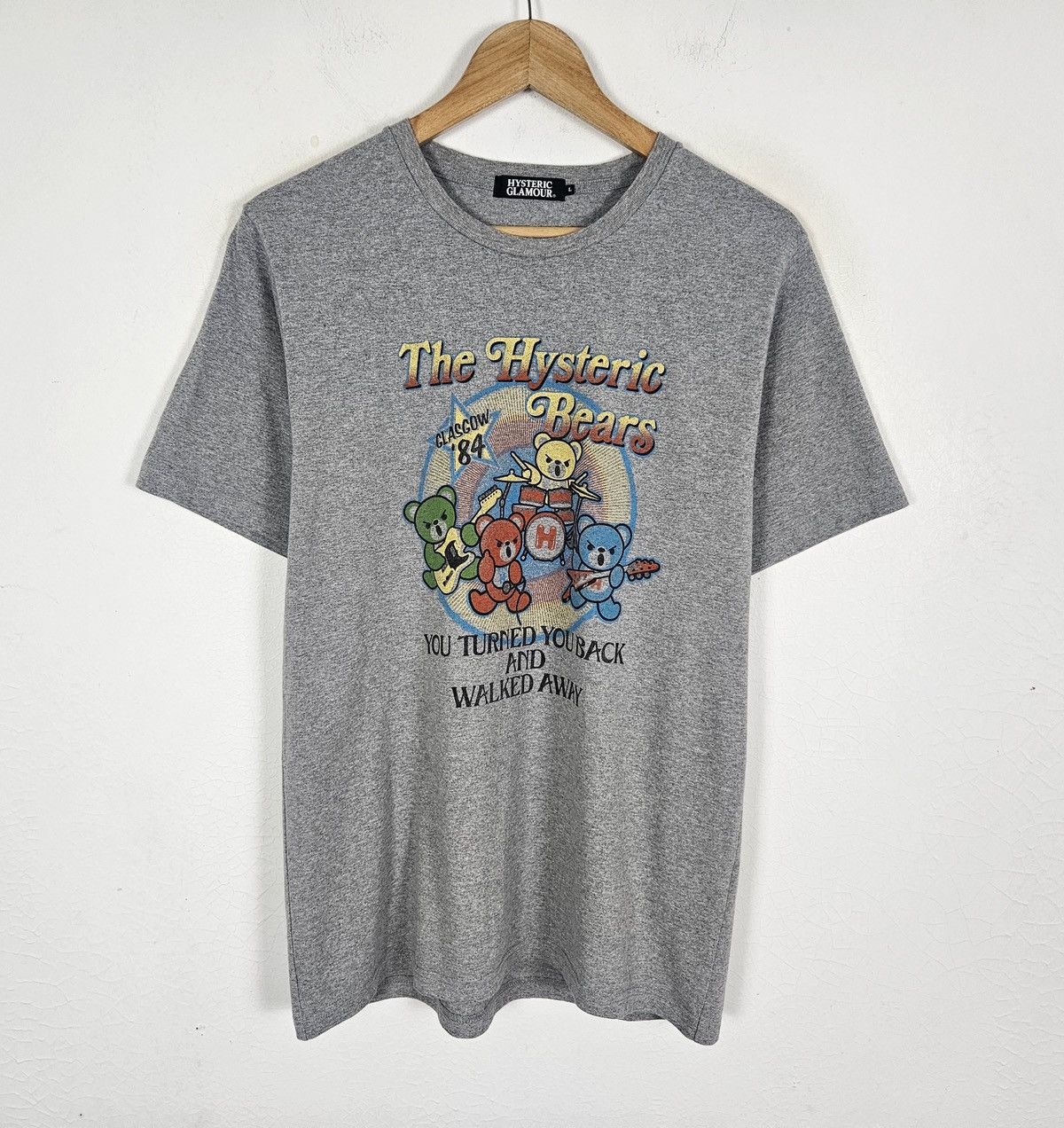 Hysteric Glamour Hysteric Glamour Bear Glasgow 1984 tee shirt Size US L / EU 52-54 / 3 - 3 Thumbnail