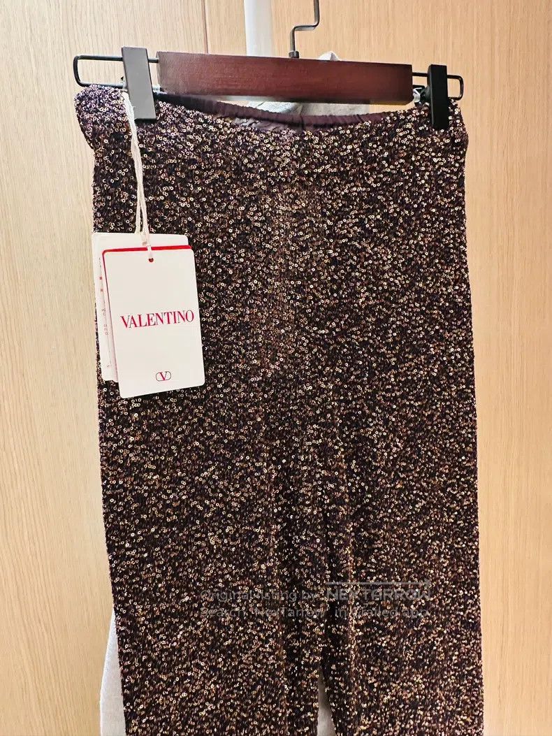 Valentino Valentino Feather sequin pants Size 33" - 2 Thumbnail