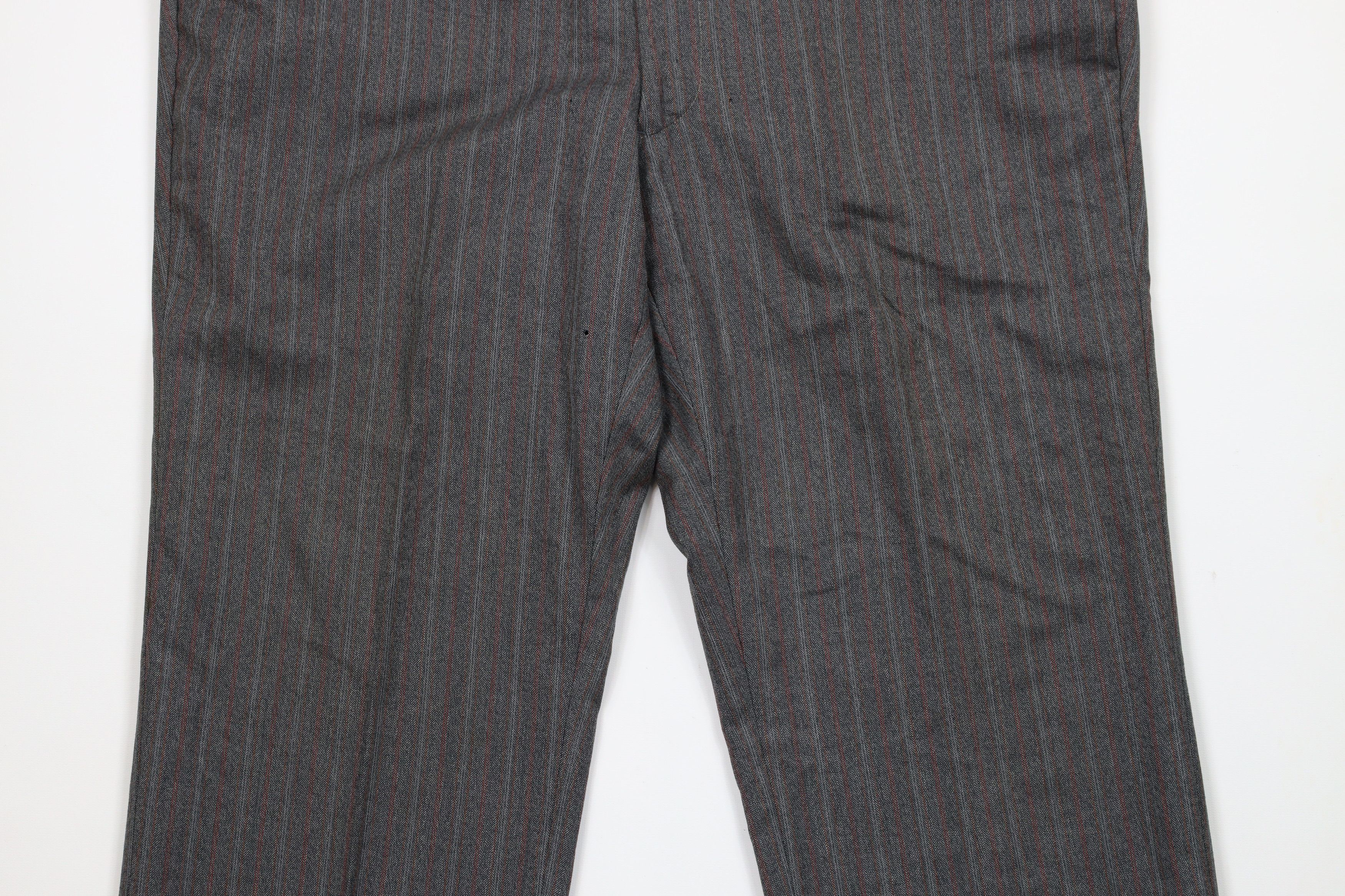 Vintage Vintage 70s Streetwear Wool Striped Bell Bottoms Pants USA Size US 40 / EU 56 - 3 Thumbnail