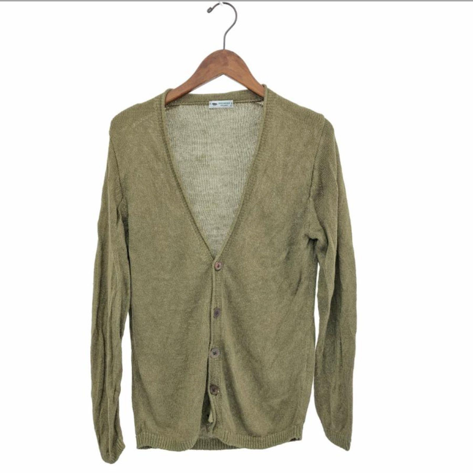 Inis Meain INIS MEAIN Long-Sleeve Cardigan Linen Silk Blend Size US S / EU 44-46 / 1 - 1 Thumbnail
