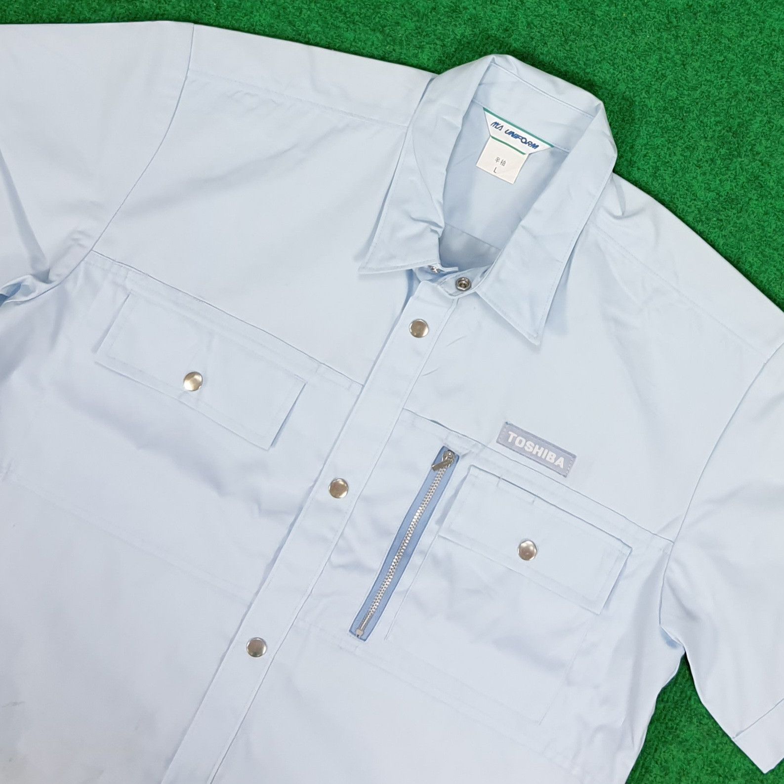 Japanese Brand × Vintage Vintage TOSHIBA Japanese Brand Tech Workwear Jacket Size US M / EU 48-50 / 2 - 2 Thumbnail