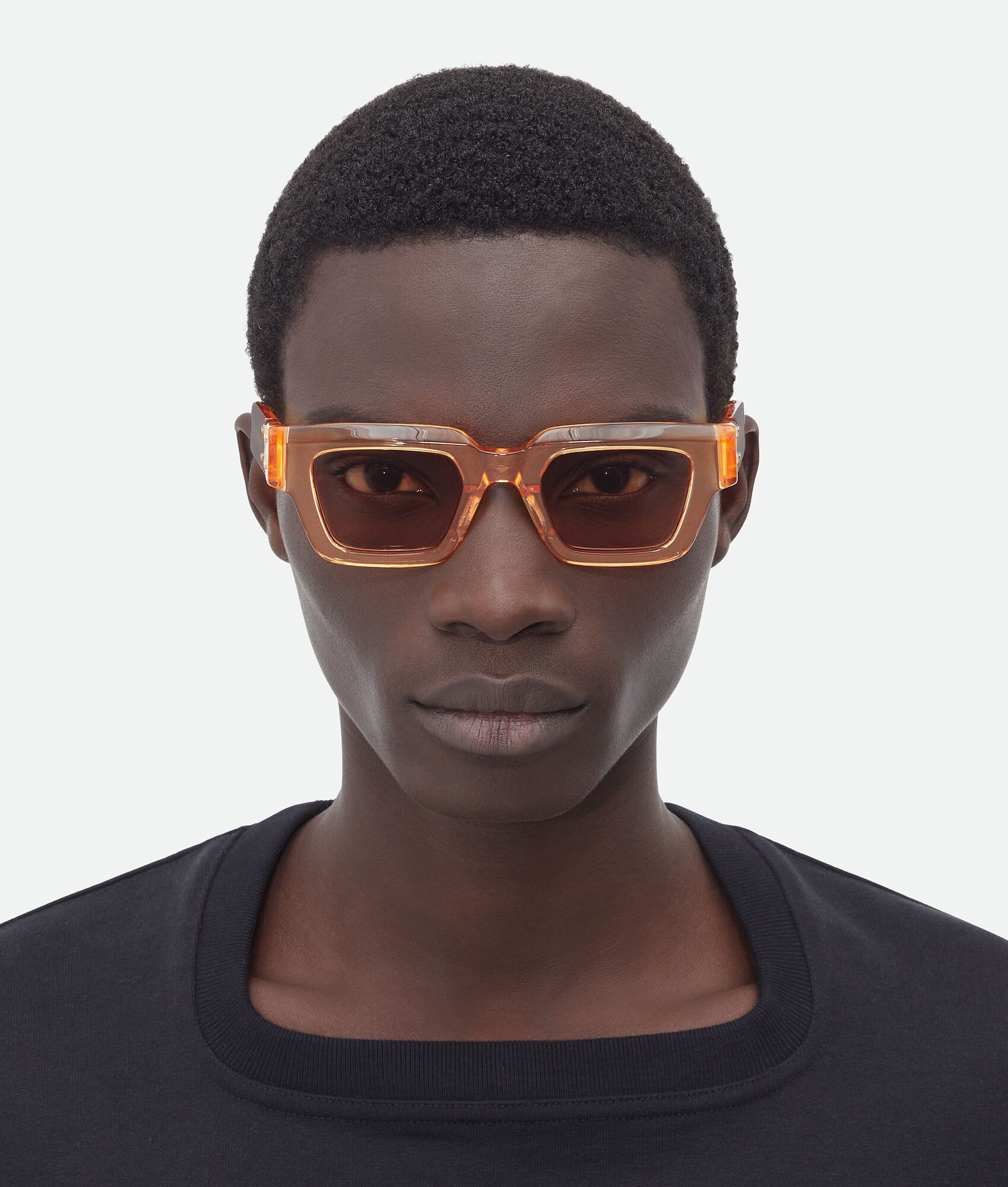 Bottega Veneta o1n1vont0525 Size: OS / Hinge Acetate Square Sunglasses Size ONE SIZE - 2 Thumbnail