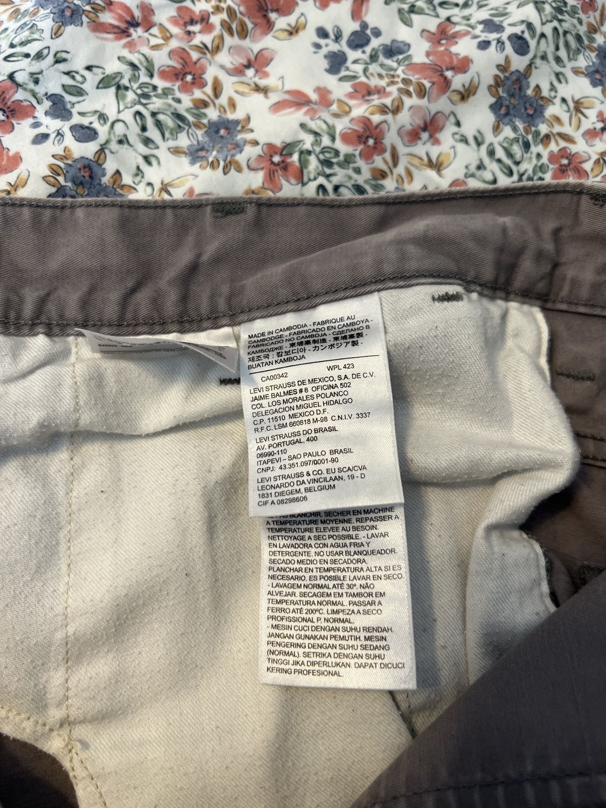 Levi's Levis Gray Chino Size US 29 - 6 Thumbnail