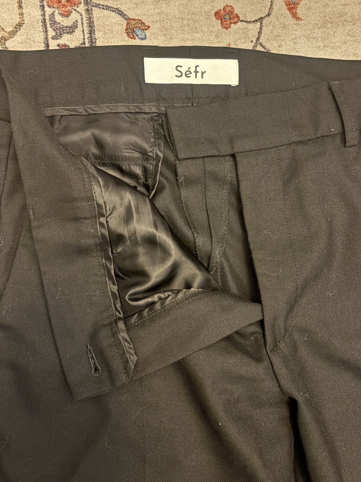 Sefr Sefr Men’s black trousers Size US 32 / EU 48 - 2 Thumbnail