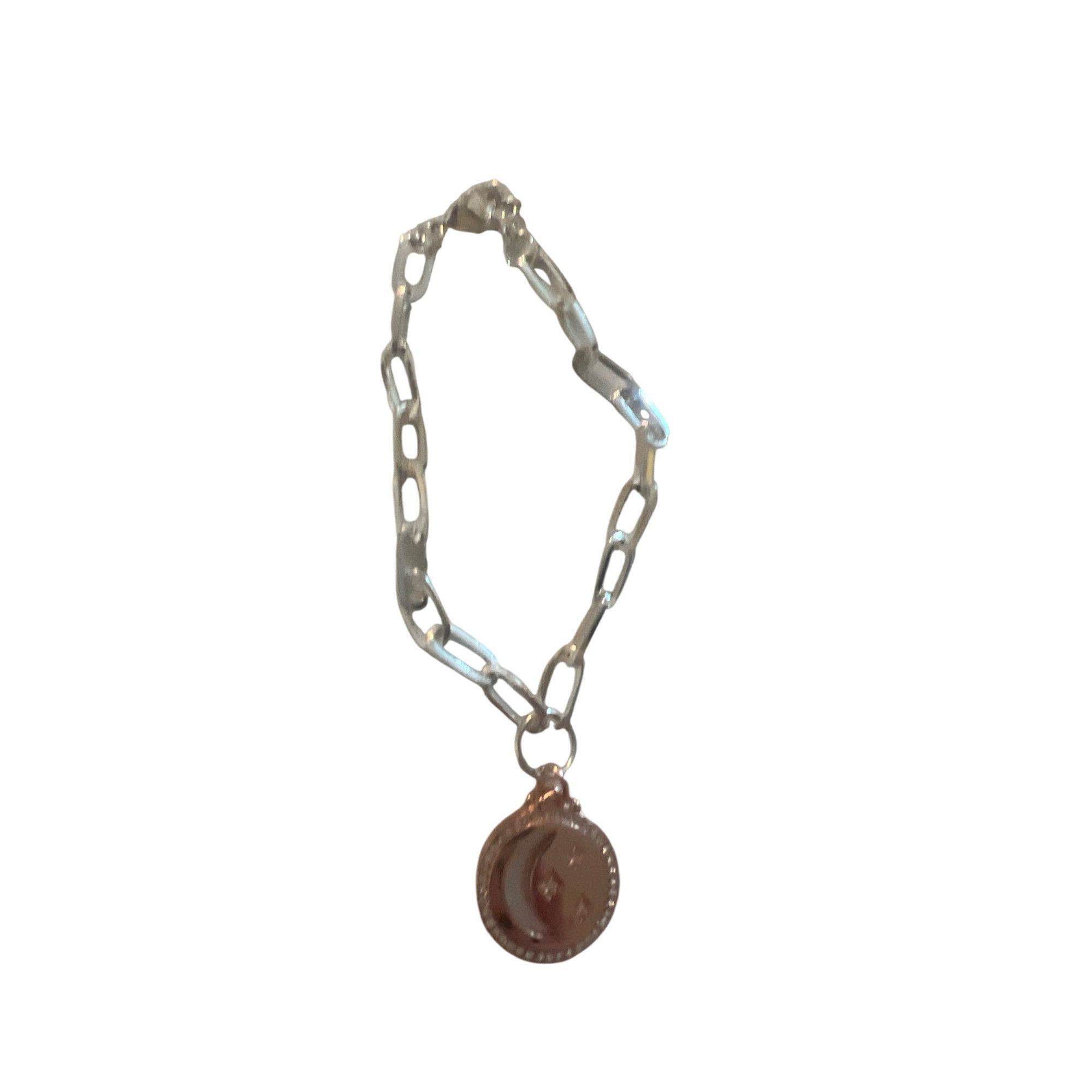 Other Unwritten Gold Silver Tone Bracelet Chain Link Mother Pearl Size ONE SIZE - 3 Thumbnail