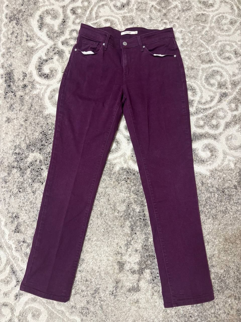 Levi's Levi’s 811 Skinny Jeans Women W29 L30 Plum Purple Size 29" - 14 Thumbnail