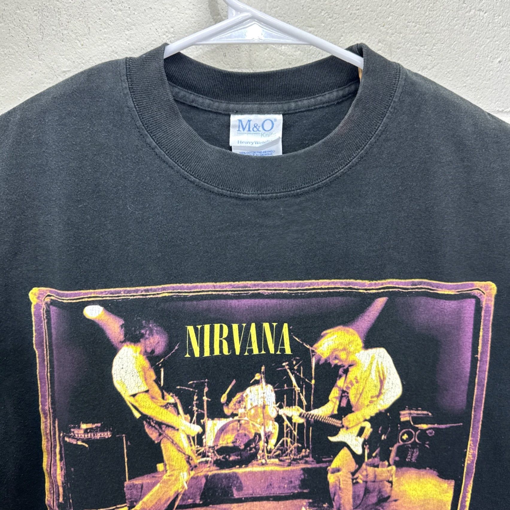 Vintage Vintage Nirvana Band T-Shirt Men Medium Black 90s Grunge Music Logo Graphic Tee Size US M / EU 48-50 / 2 - 7 Thumbnail