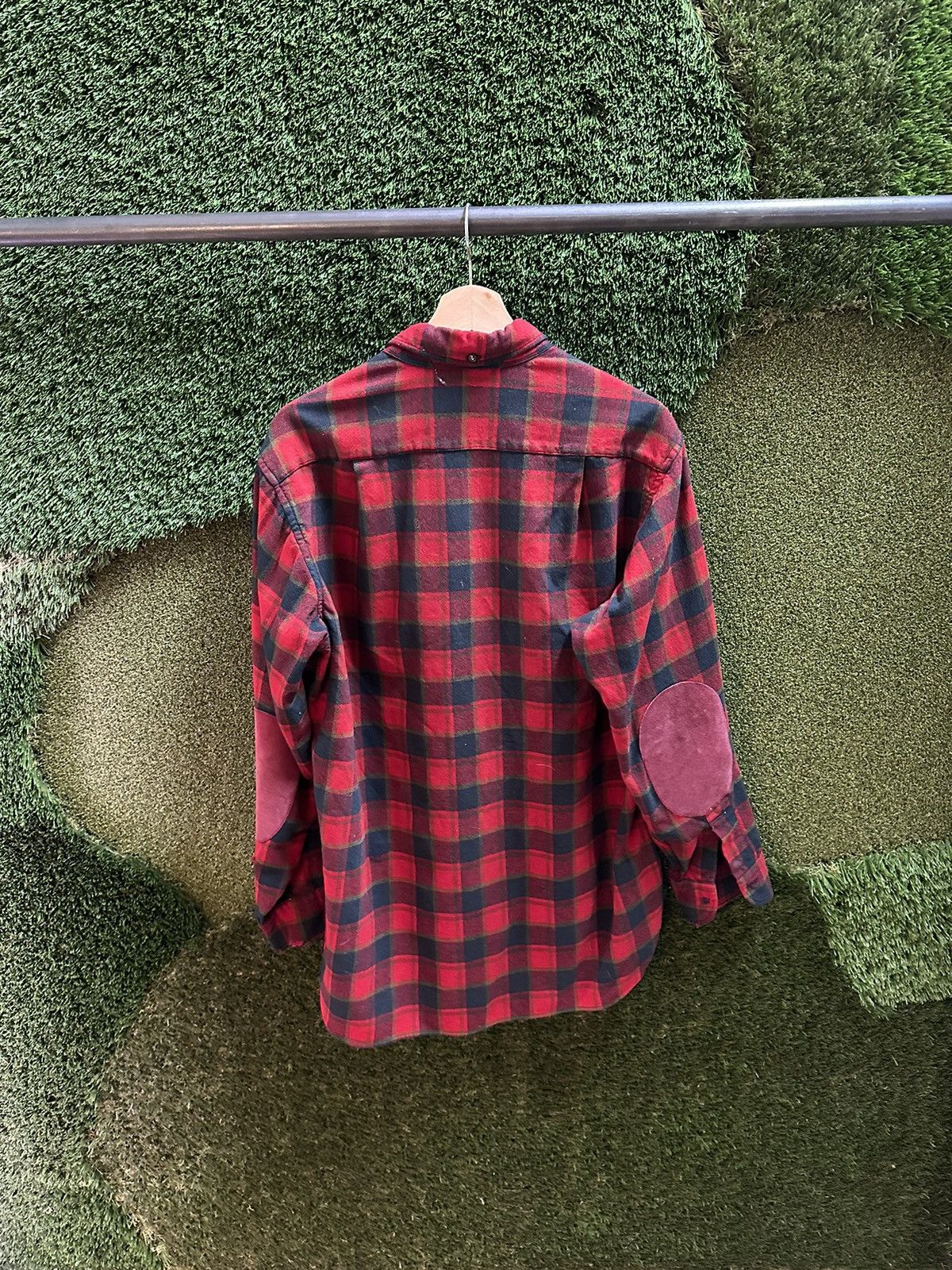 Vintage Vintage 1970s Red Plaid Flannel Large Size US L / EU 52-54 / 3 - 2 Thumbnail