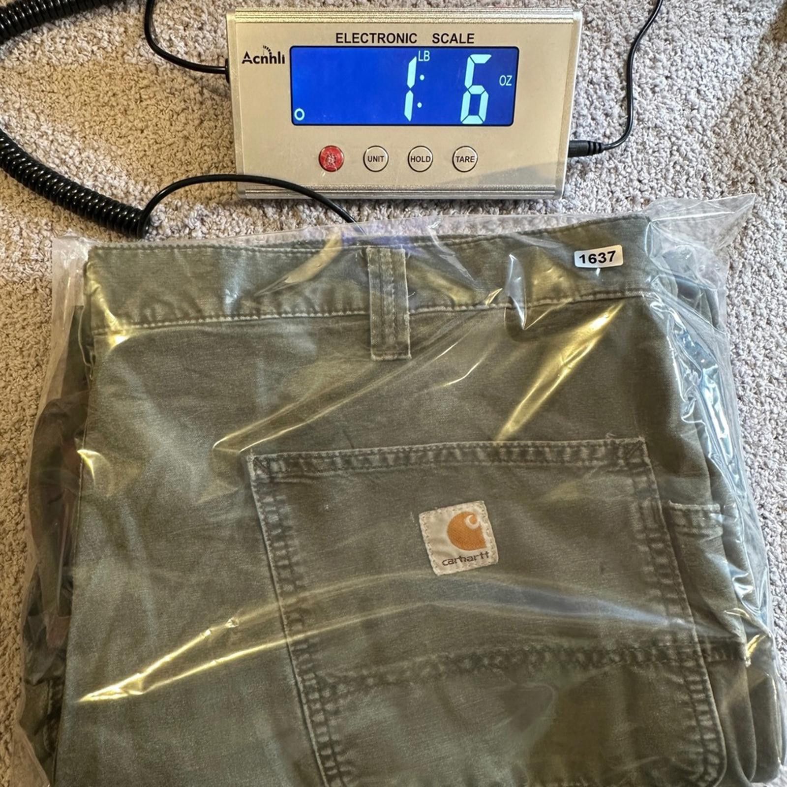 Carhartt Carhartt B236 DOL Work Cargo Pants Mens 40x30 Green Dungaree Size US 40 / EU 56 - 9 Thumbnail