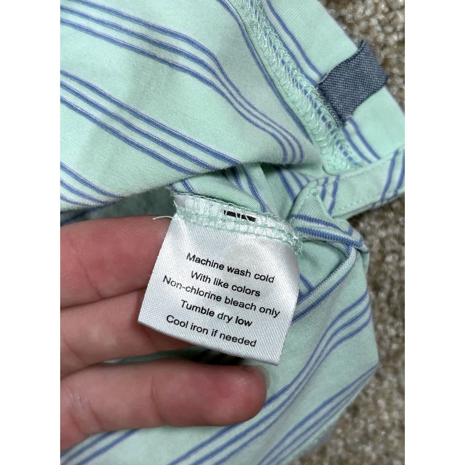 Peter Millar Peter Millar Polo Shirt Striped Blue White Golf Performance Stretch • Mens Large Size US L / EU 52-54 / 3 - 5 Thumbnail