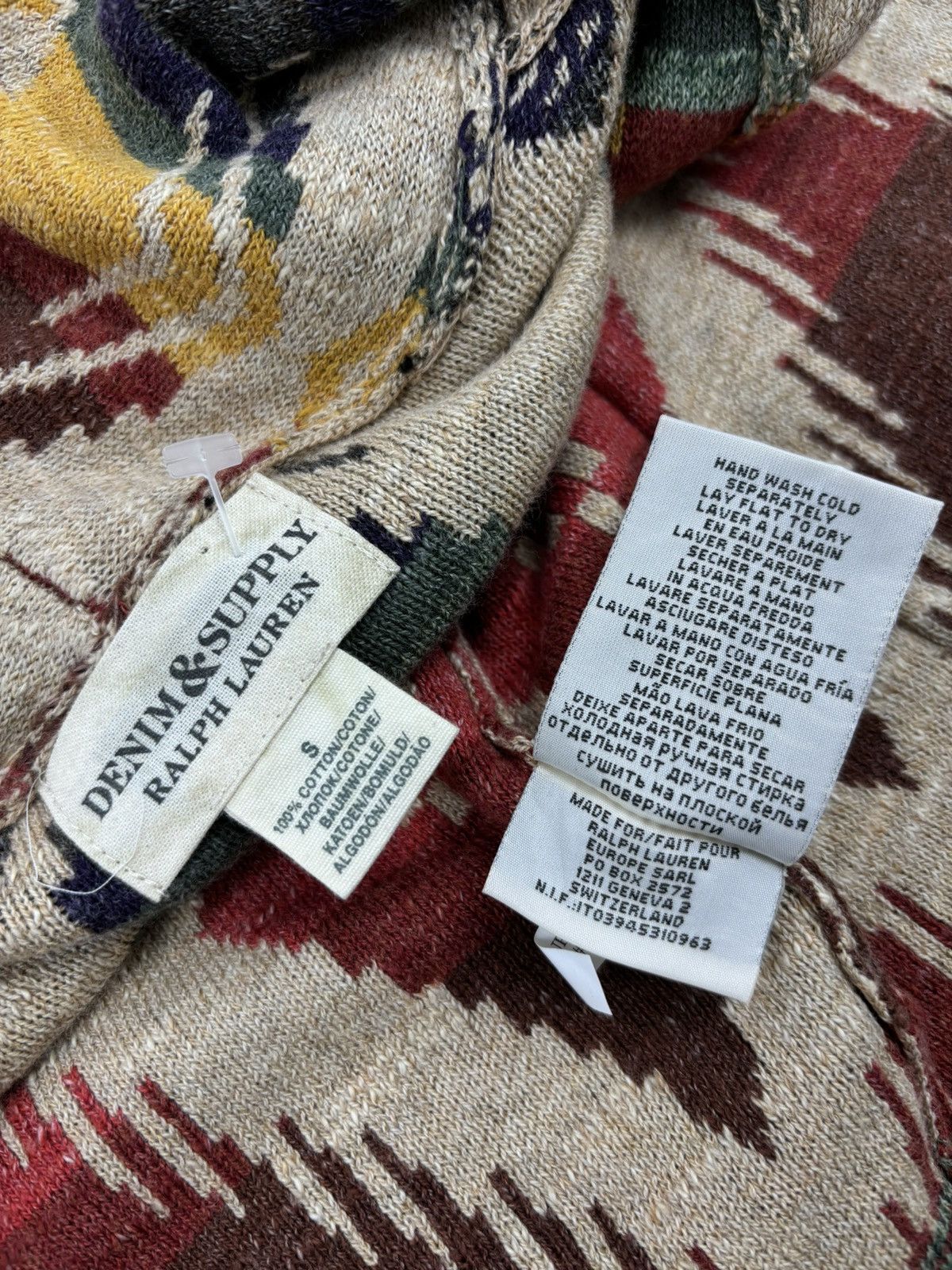 Denim & Supply Ralph Lauren × Polo Ralph Lauren × Ralph Lauren RARE Aztec Navajo Southwestern Shawl Tribal Cardigan Sweater Jacket Jumper Size S / US 4 / IT 40 - 16 Thumbnail